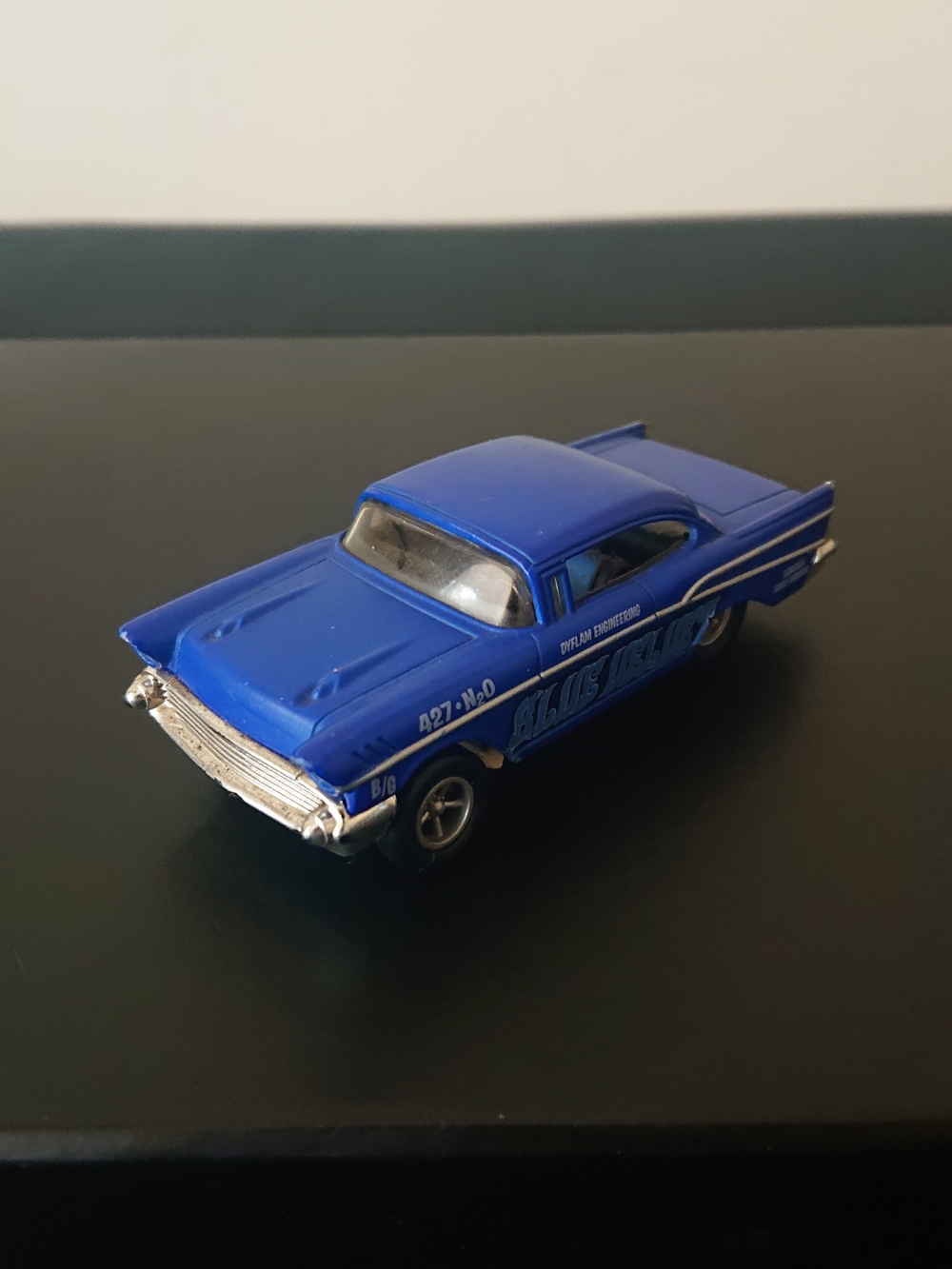 Mattel Hot Wheels - '57 Chevy Chevrolet Bel-Air 427 4" - Blue Velvet Dragster